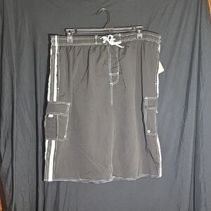 Black Men's Swim Board Shorts